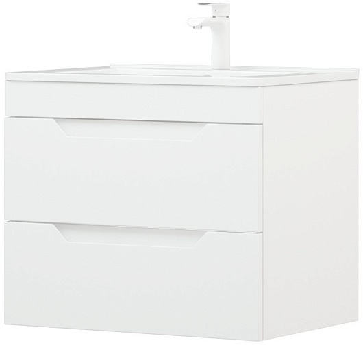 Corozo Тумба под раковину Юта 65 Z2 подвесная белая – картинка-3